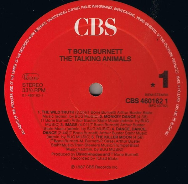 T-Bone Burnett – The Talking Animals - Billede 4